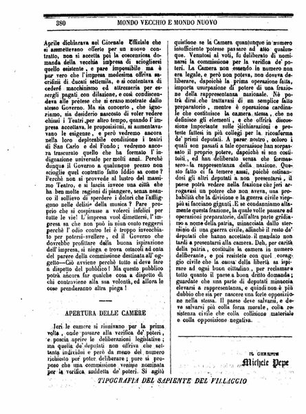 Mondo vecchio e mondo nuovo : ogni giorno costa un grano