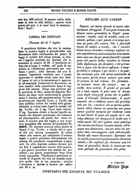 Mondo vecchio e mondo nuovo : ogni giorno costa un grano