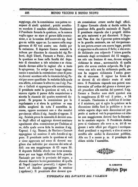 Mondo vecchio e mondo nuovo : ogni giorno costa un grano