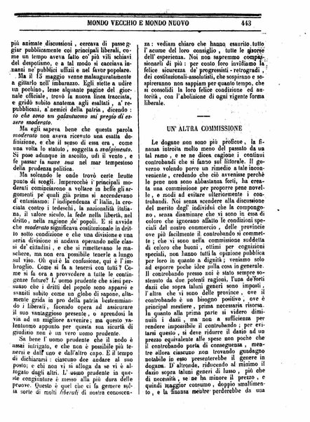 Mondo vecchio e mondo nuovo : ogni giorno costa un grano