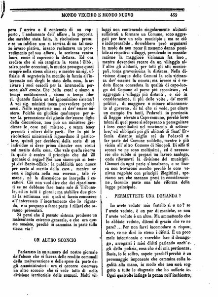 Mondo vecchio e mondo nuovo : ogni giorno costa un grano