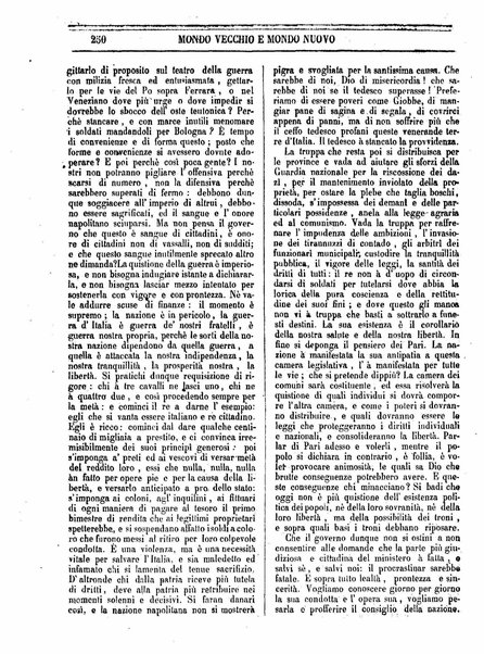 Mondo vecchio e mondo nuovo : ogni giorno costa un grano