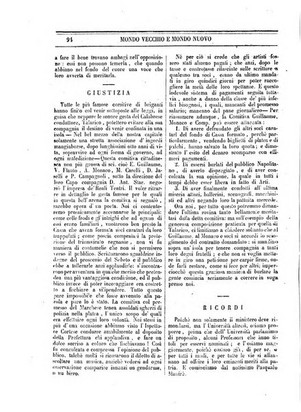Mondo vecchio e mondo nuovo ogni giorno costa un grano
