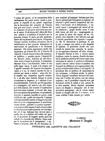 Mondo vecchio e mondo nuovo ogni giorno costa un grano