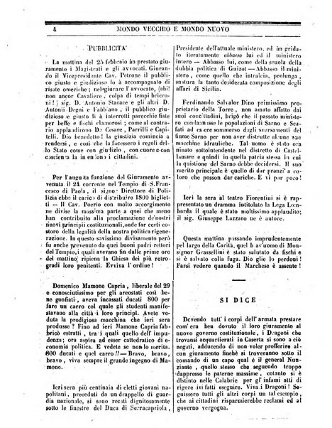 Mondo vecchio e mondo nuovo ogni giorno costa un grano