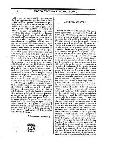 Mondo vecchio e mondo nuovo ogni giorno costa un grano