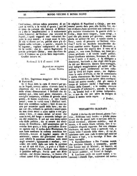 Mondo vecchio e mondo nuovo ogni giorno costa un grano