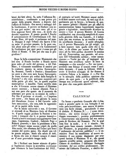 Mondo vecchio e mondo nuovo ogni giorno costa un grano