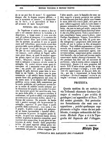 Mondo vecchio e mondo nuovo ogni giorno costa un grano