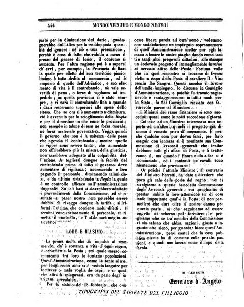 Mondo vecchio e mondo nuovo ogni giorno costa un grano