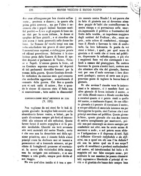 Mondo vecchio e mondo nuovo ogni giorno costa un grano