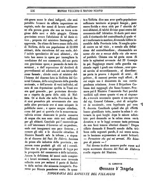 Mondo vecchio e mondo nuovo ogni giorno costa un grano