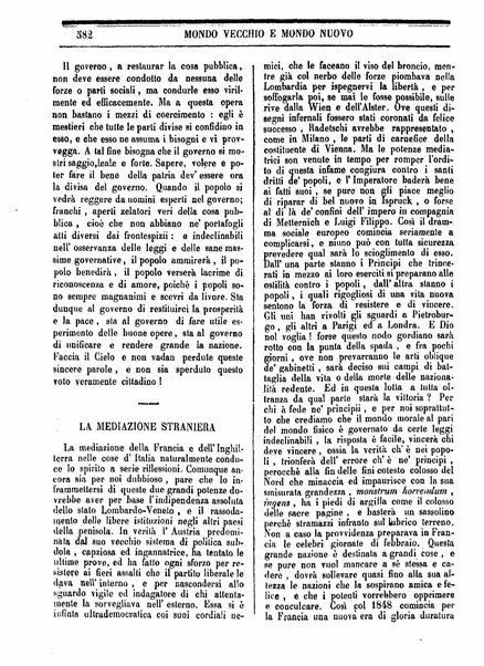 Mondo vecchio e mondo nuovo : ogni giorno costa un grano