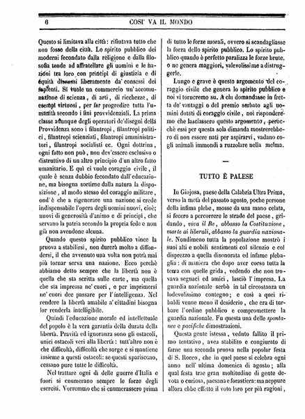 Mondo vecchio e mondo nuovo : ogni giorno costa un grano