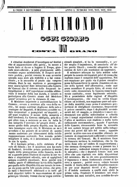 Mondo vecchio e mondo nuovo : ogni giorno costa un grano