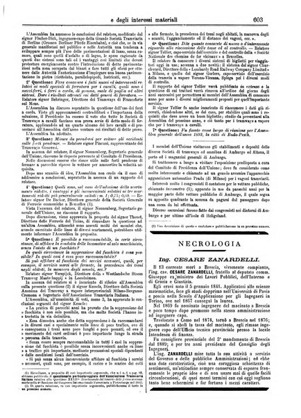 Monitore delle strade ferrate e degli interessi materiali