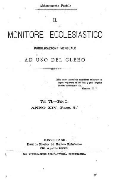 Il monitore ecclesiastico