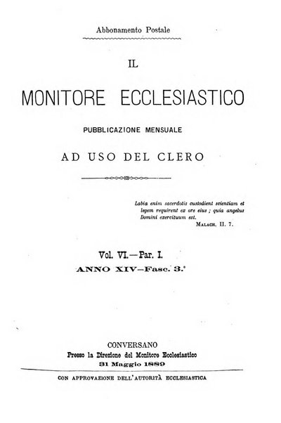 Il monitore ecclesiastico