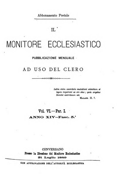 Il monitore ecclesiastico