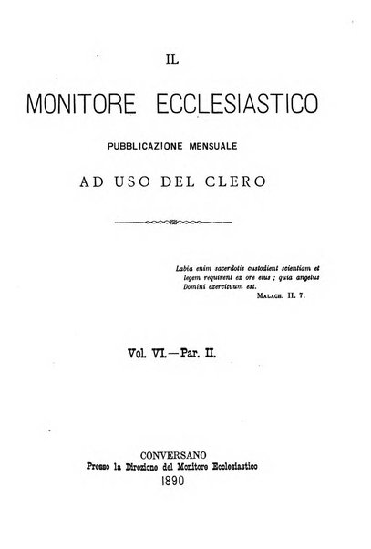 Il monitore ecclesiastico