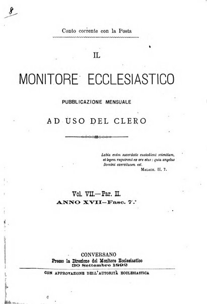 Il monitore ecclesiastico