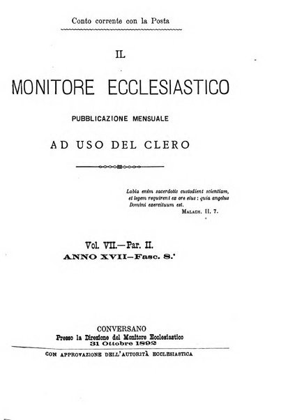 Il monitore ecclesiastico