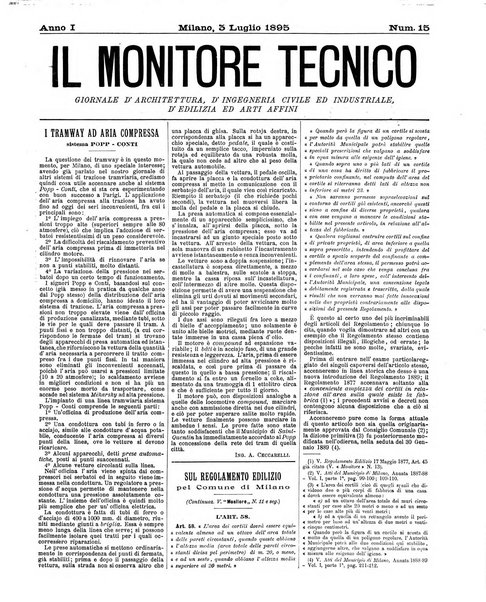 Il monitore tecnico giornale d'architettura, d'Ingegneria civile ed industriale, d'edilizia ed arti affini