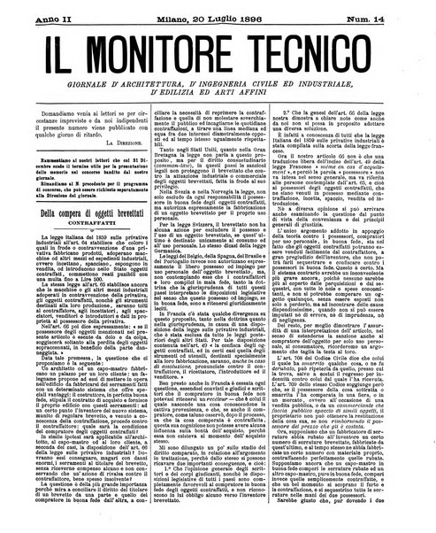 Il monitore tecnico giornale d'architettura, d'Ingegneria civile ed industriale, d'edilizia ed arti affini