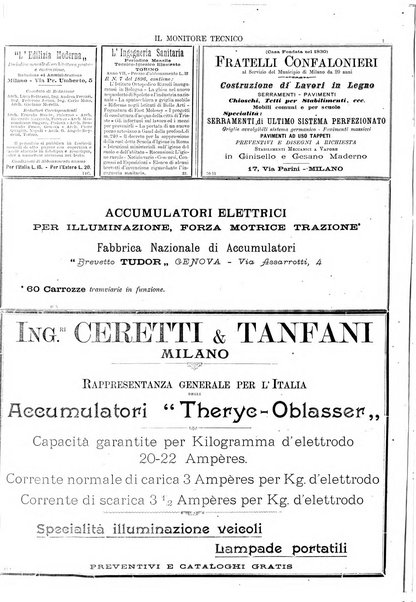 Il monitore tecnico giornale d'architettura, d'Ingegneria civile ed industriale, d'edilizia ed arti affini