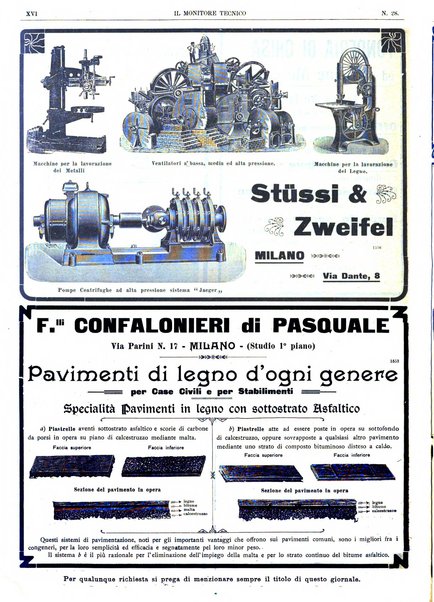 Il monitore tecnico giornale d'architettura, d'Ingegneria civile ed industriale, d'edilizia ed arti affini