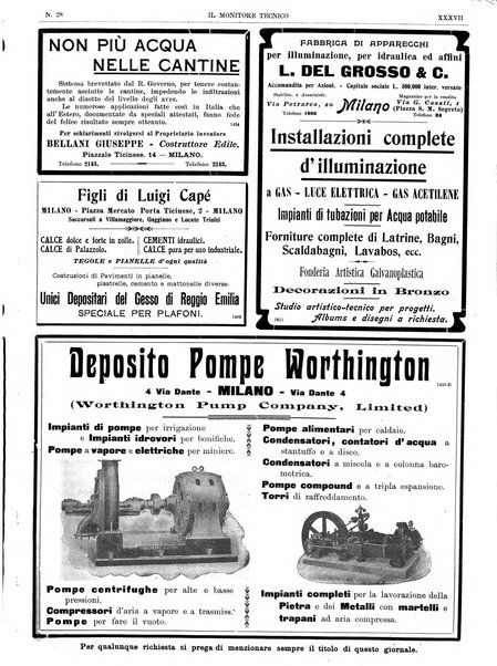 Il monitore tecnico giornale d'architettura, d'Ingegneria civile ed industriale, d'edilizia ed arti affini