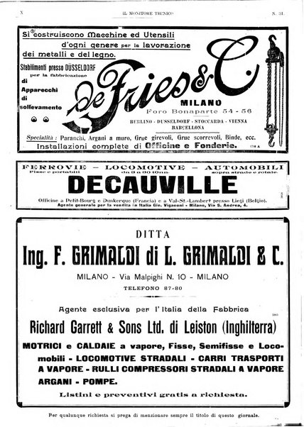 Il monitore tecnico giornale d'architettura, d'Ingegneria civile ed industriale, d'edilizia ed arti affini