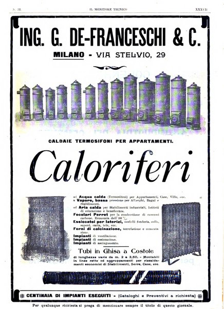 Il monitore tecnico giornale d'architettura, d'Ingegneria civile ed industriale, d'edilizia ed arti affini