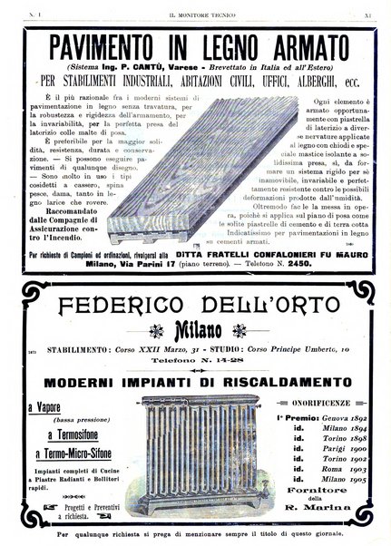 Il monitore tecnico giornale d'architettura, d'Ingegneria civile ed industriale, d'edilizia ed arti affini