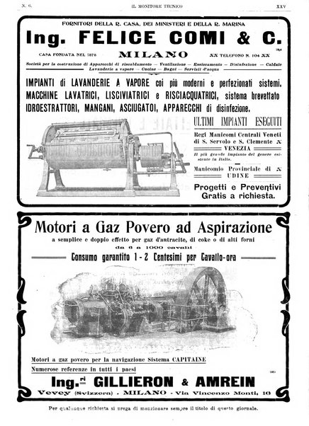 Il monitore tecnico giornale d'architettura, d'Ingegneria civile ed industriale, d'edilizia ed arti affini