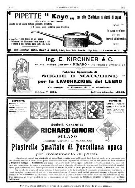 Il monitore tecnico giornale d'architettura, d'Ingegneria civile ed industriale, d'edilizia ed arti affini