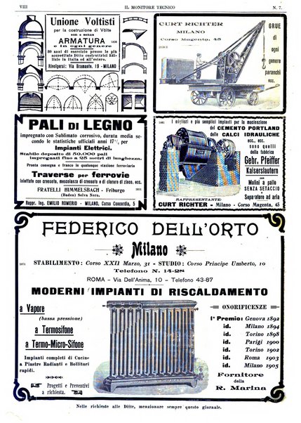 Il monitore tecnico giornale d'architettura, d'Ingegneria civile ed industriale, d'edilizia ed arti affini