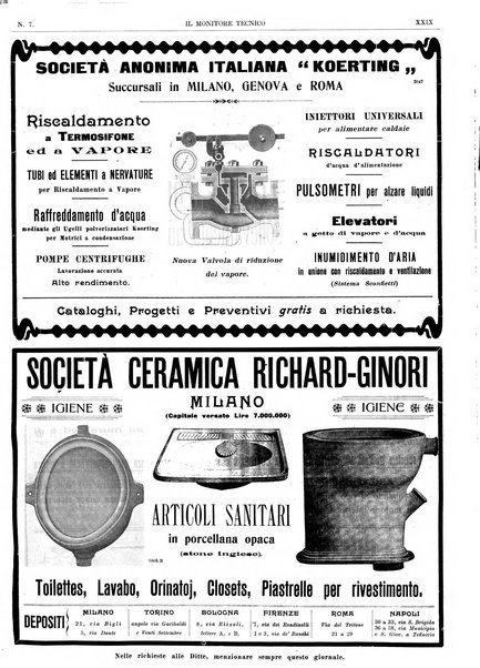 Il monitore tecnico giornale d'architettura, d'Ingegneria civile ed industriale, d'edilizia ed arti affini