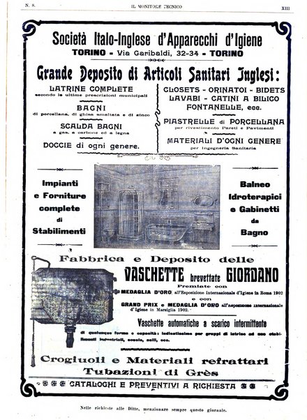 Il monitore tecnico giornale d'architettura, d'Ingegneria civile ed industriale, d'edilizia ed arti affini