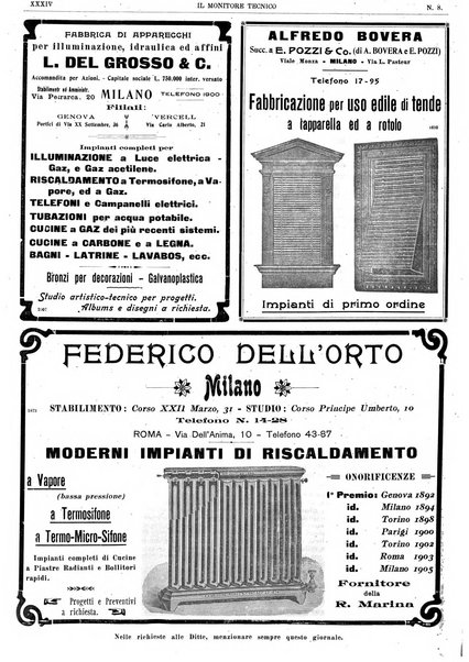 Il monitore tecnico giornale d'architettura, d'Ingegneria civile ed industriale, d'edilizia ed arti affini