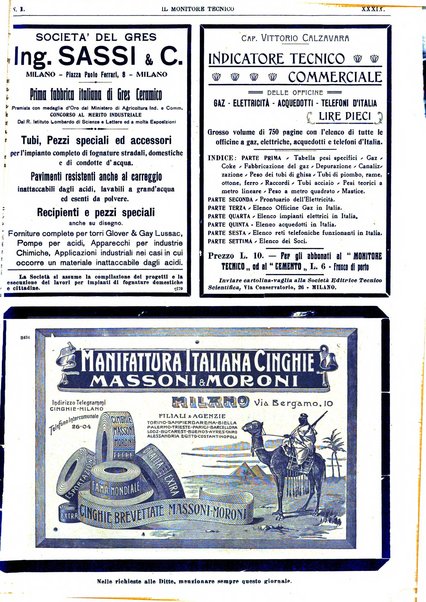 Il monitore tecnico giornale d'architettura, d'Ingegneria civile ed industriale, d'edilizia ed arti affini