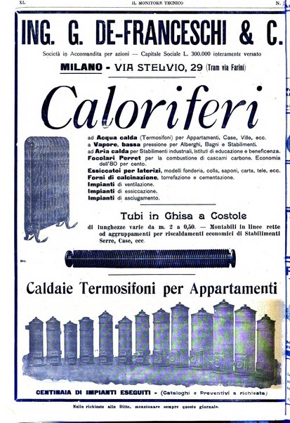 Il monitore tecnico giornale d'architettura, d'Ingegneria civile ed industriale, d'edilizia ed arti affini