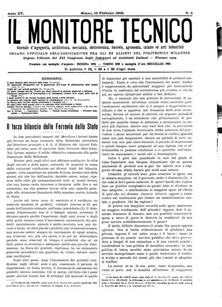 Il monitore tecnico giornale d'architettura, d'Ingegneria civile ed industriale, d'edilizia ed arti affini