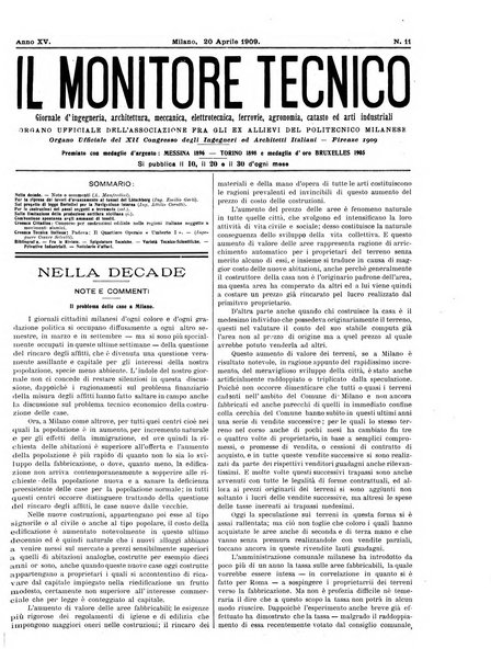 Il monitore tecnico giornale d'architettura, d'Ingegneria civile ed industriale, d'edilizia ed arti affini