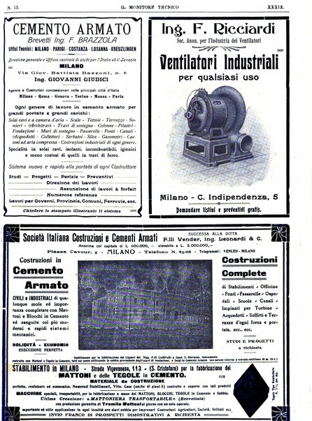 Il monitore tecnico giornale d'architettura, d'Ingegneria civile ed industriale, d'edilizia ed arti affini