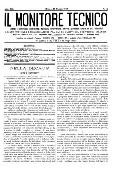 Il monitore tecnico giornale d'architettura, d'Ingegneria civile ed industriale, d'edilizia ed arti affini