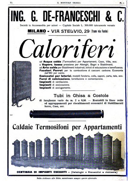 Il monitore tecnico giornale d'architettura, d'Ingegneria civile ed industriale, d'edilizia ed arti affini