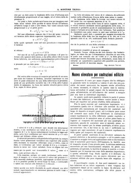 Il monitore tecnico giornale d'architettura, d'Ingegneria civile ed industriale, d'edilizia ed arti affini