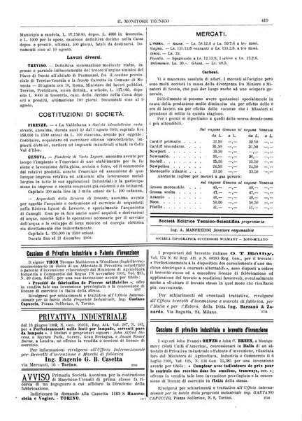 Il monitore tecnico giornale d'architettura, d'Ingegneria civile ed industriale, d'edilizia ed arti affini