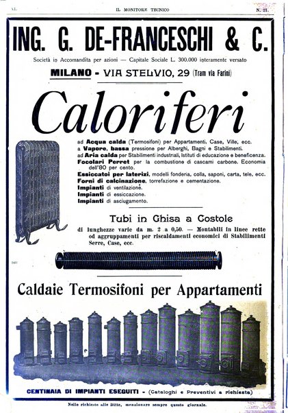 Il monitore tecnico giornale d'architettura, d'Ingegneria civile ed industriale, d'edilizia ed arti affini